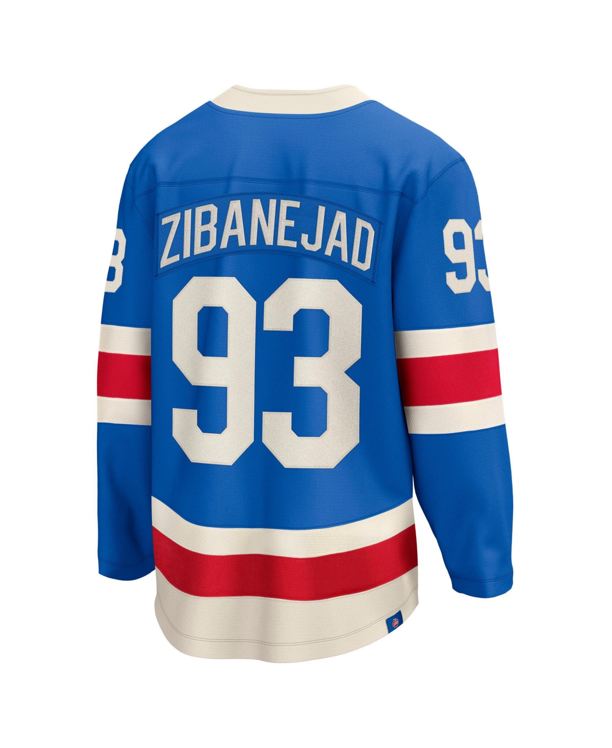 Fanatics Men's Mika Zibanejad Blue New York Rangers Centennial Breakaway Player Jersey