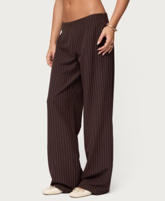 Women's Kerie Pinstripe Low Rise Pants