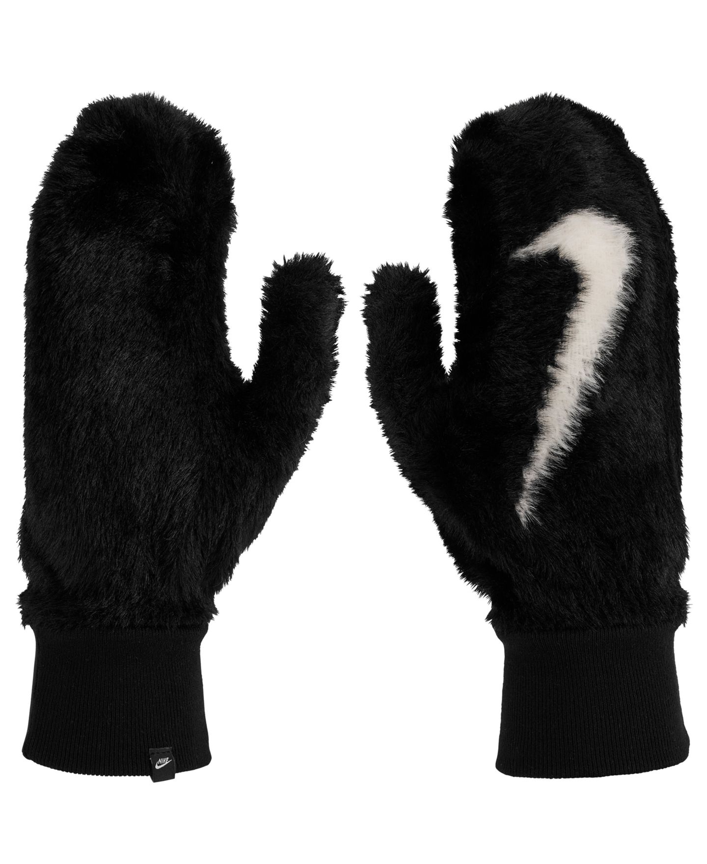 Мужские перчатки Nike Plush Embroidered Logo, цвет: Чёрный / Белый — фото 1