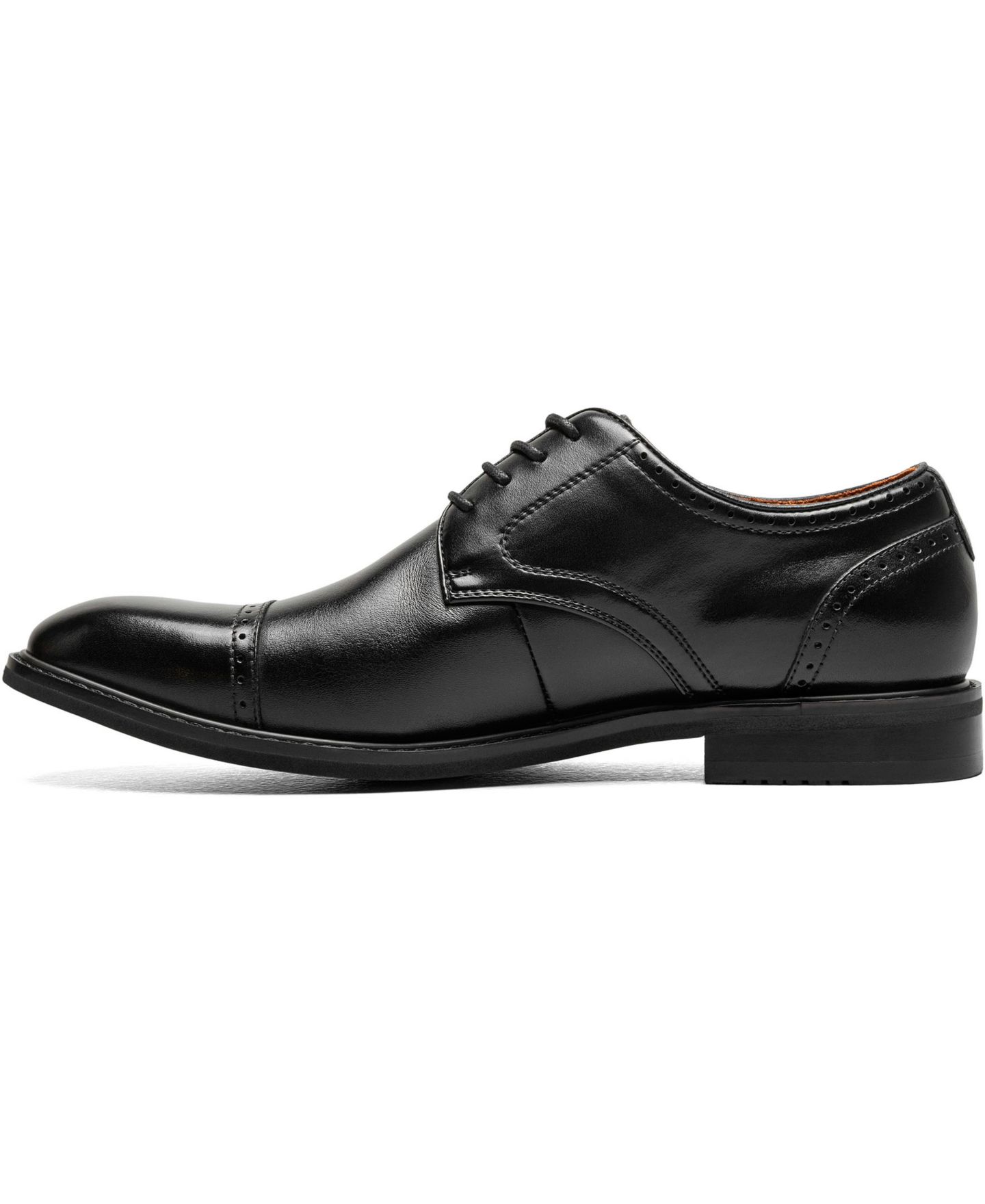 Мужские туфли Stacy Adams Bailey Almond Toe Oxford, цвет: Чёрный — фото 5