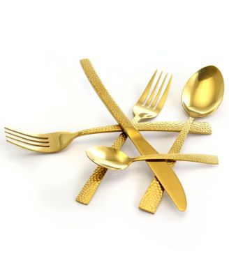 Baily 20 Piece Flatware Utensil Set, Stainless Steel Silverware Metal Service for 4