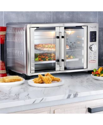 30 Liter Digital French Door Multi-Function Electric Convection Toaster Oven with Rotisserie Set