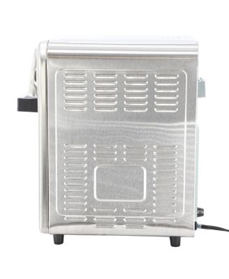 21.13 Quart Stainless Steel Digital Electric Multi-Function Air Fryer and Counter Top Oven in Silver