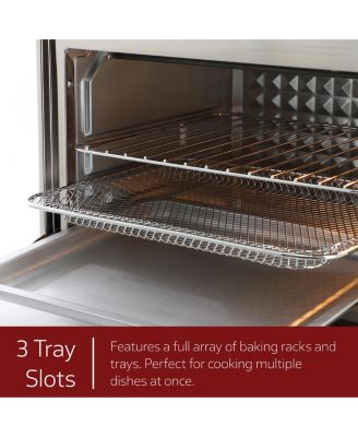 21.13 Quart Stainless Steel Digital Electric Multi-Function Air Fryer and Counter Top Oven in Silver