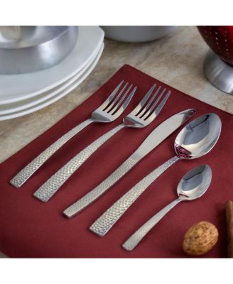 Baily 20 Piece Flatware Utensil Set, Stainless Steel Silverware Metal Service for 4