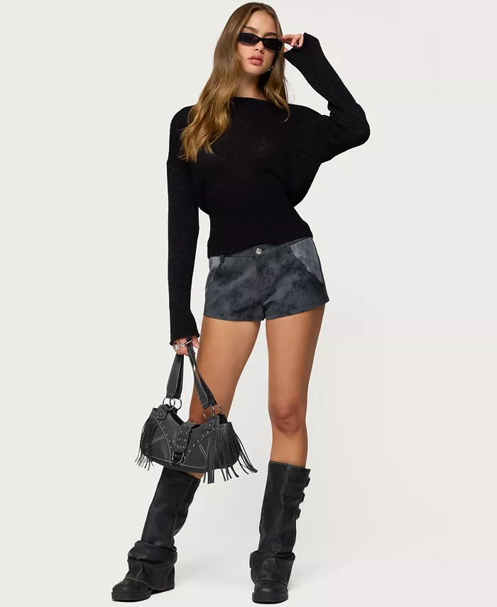 Women's Tezi Boat Neck Light Knit Top - thumbnail 5