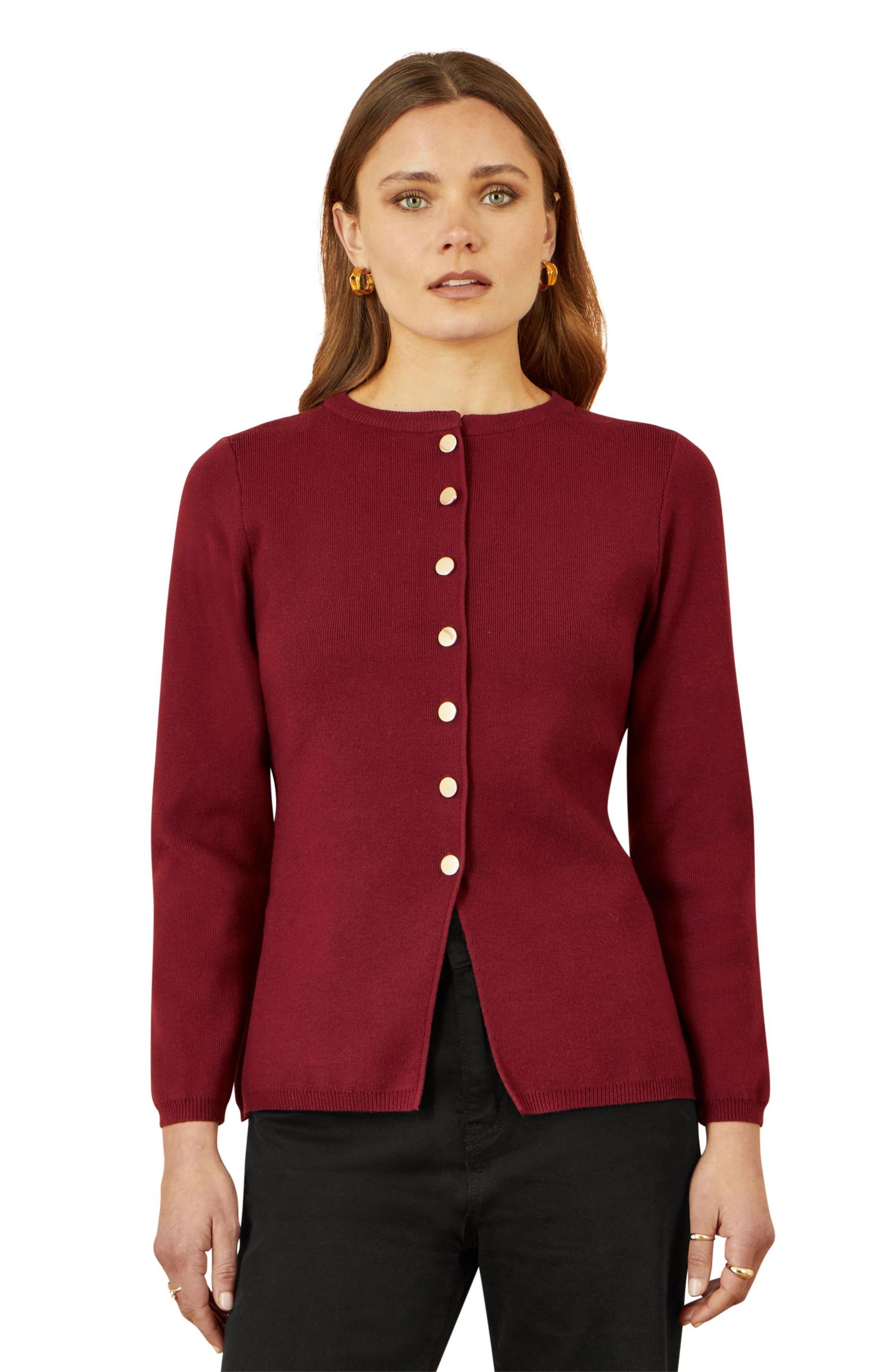Women's Chic Peplum Button Up Cardigan