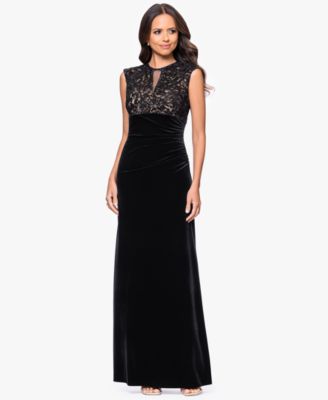 Petite Sleeveless Velvet Dress