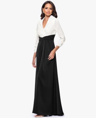 Petite 3/4-Sleeve Long Dress