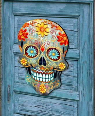 Sugar Skull Holiday Door D&eacute;cor