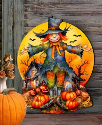 Scarecrow Holiday Door D&eacute;cor