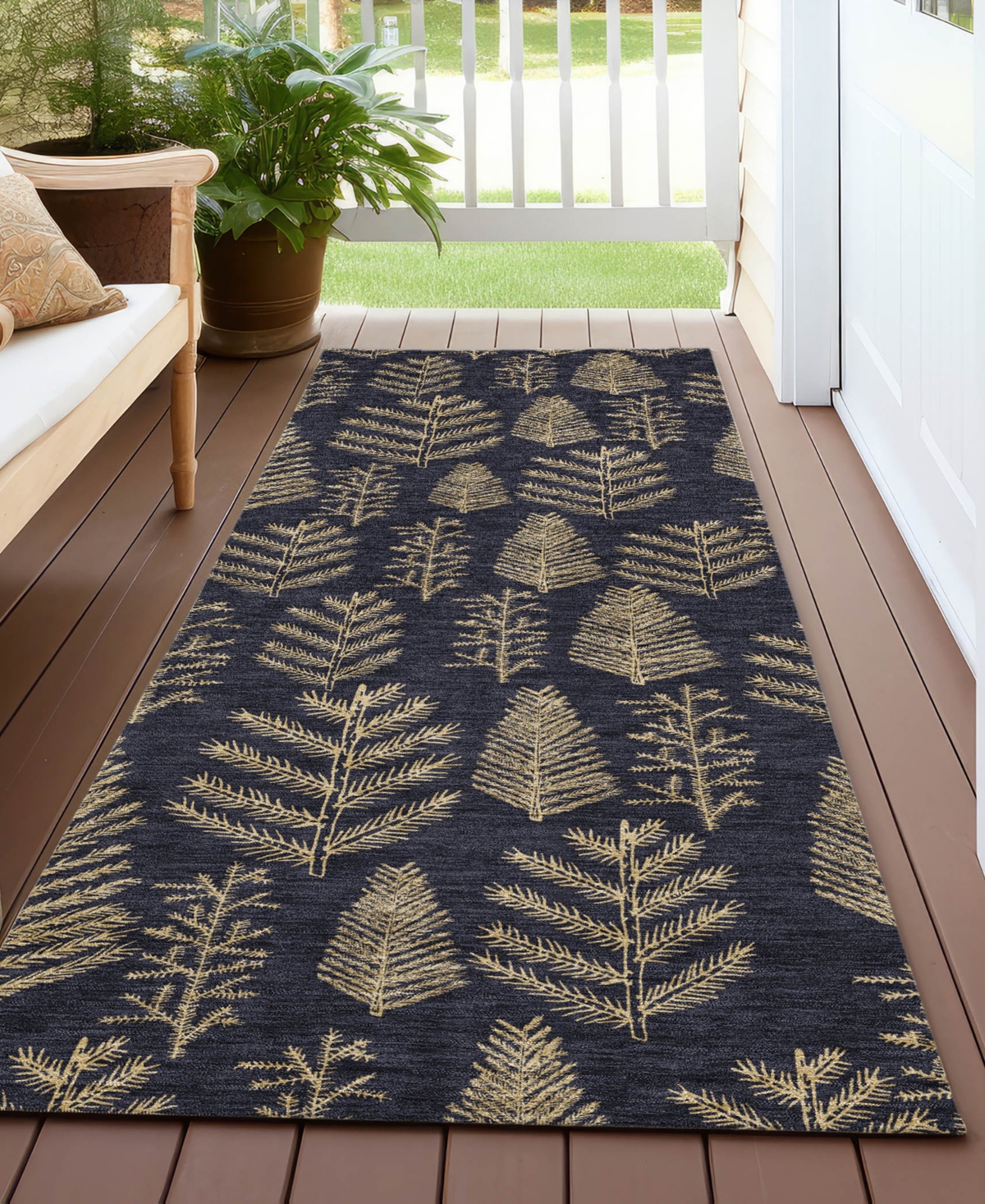 Addison Holiday Washable Indoor/Outdoor ACN1813 2'3"x7'6" Runner Area Rug