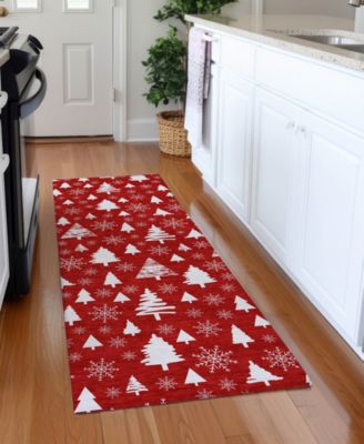 Holiday Washable Indoor/Outdoor ACN1815 2'3"x7'6" Runner Area Rug
