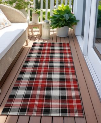 Holiday Washable Indoor/Outdoor ACN1817 2'3"x7'6" Runner Area Rug