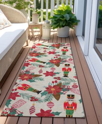 Holiday Washable Indoor/Outdoor ACN1822 2'3"x7'6" Runner Area Rug