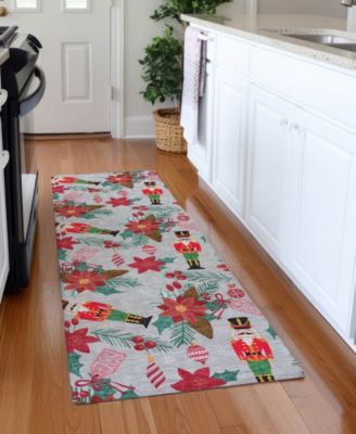 Holiday Washable Indoor/Outdoor ACN1822 2'3"x7'6" Runner Area Rug