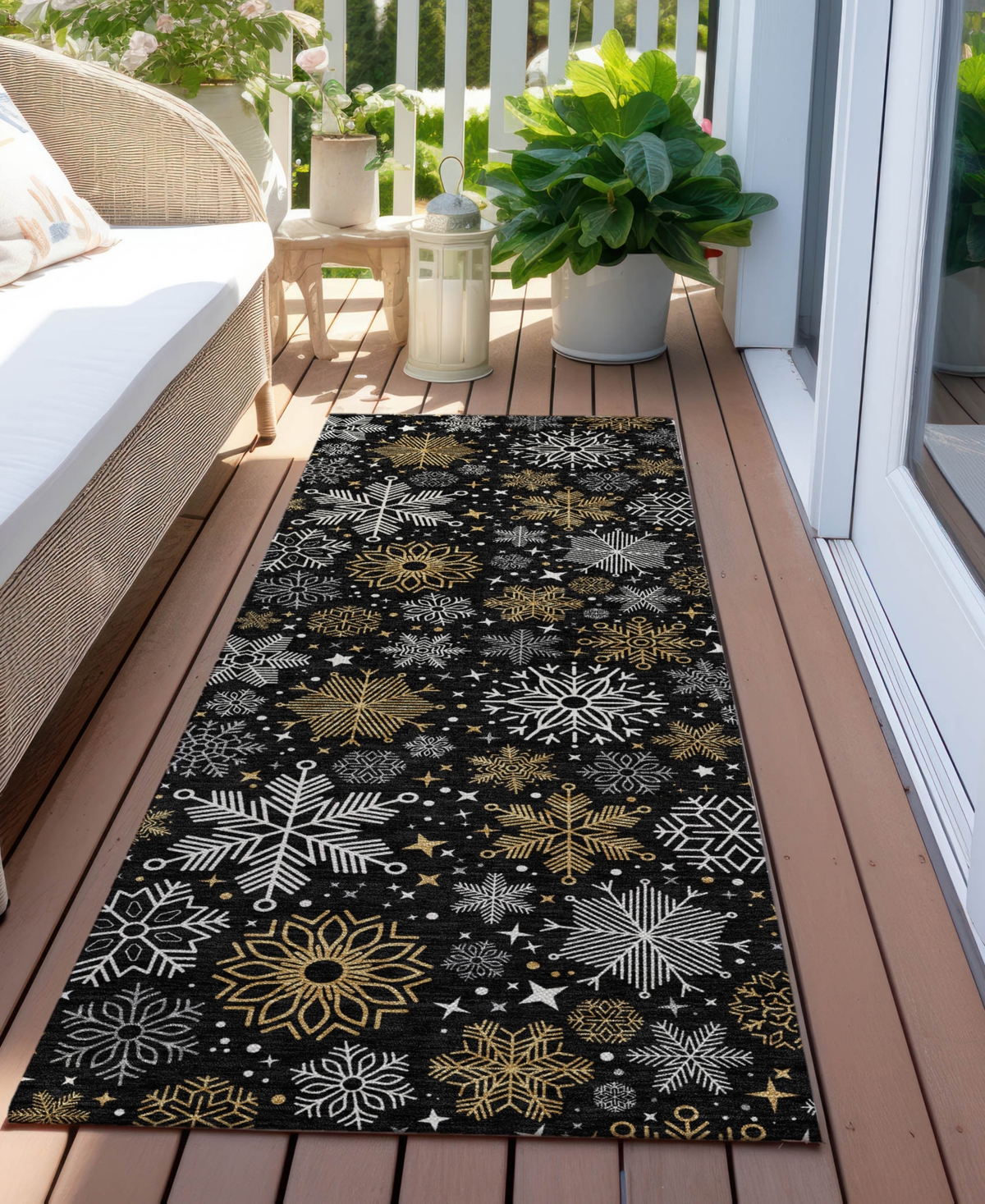 Addison Holiday Washable Indoor/Outdoor ACN1823 2'3"x7'6" Runner Area Rug