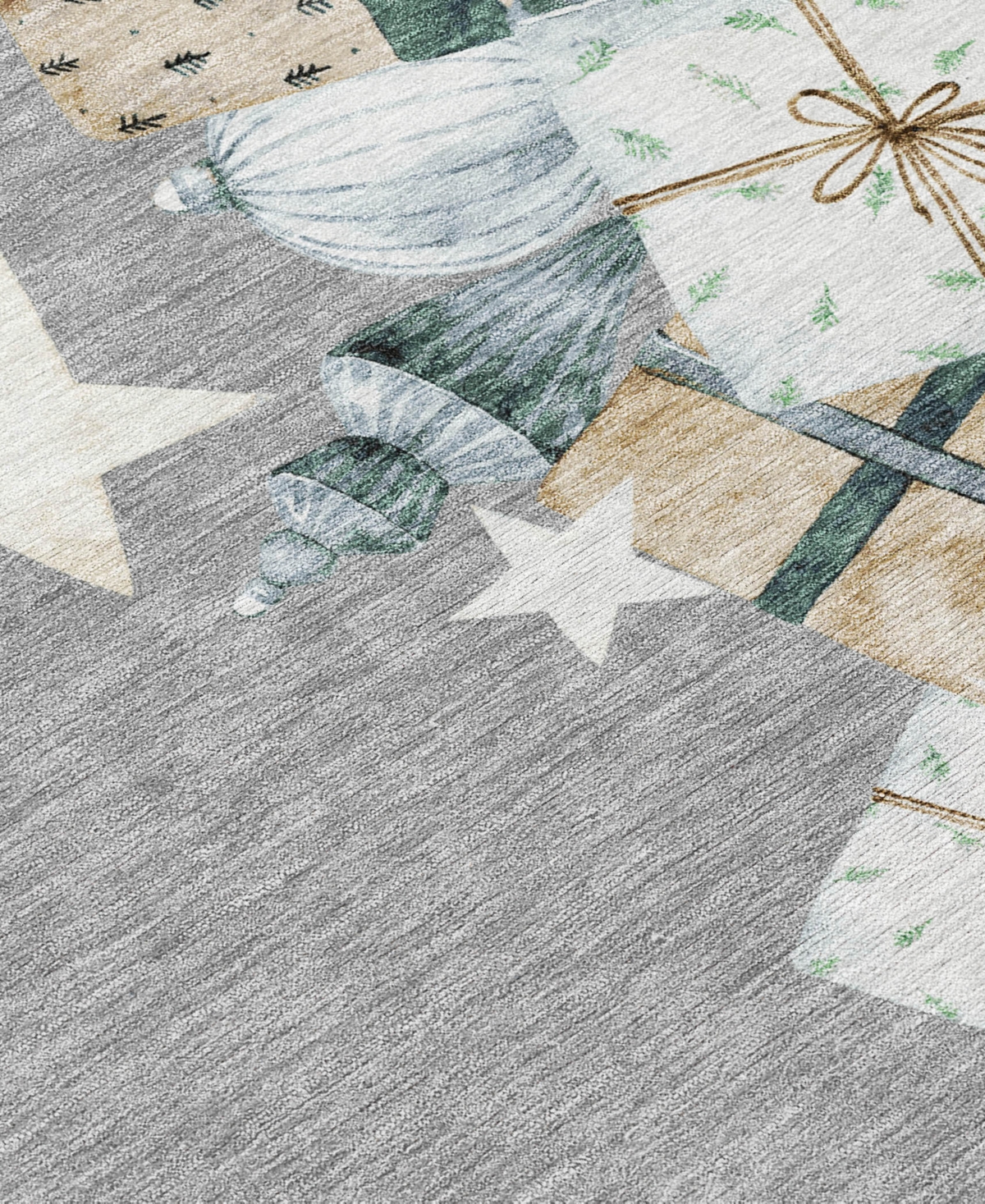 Addison Holiday Washable Indoor/outdoor Acn1825 2'3"x7'6" Runner Area Rug In Gray