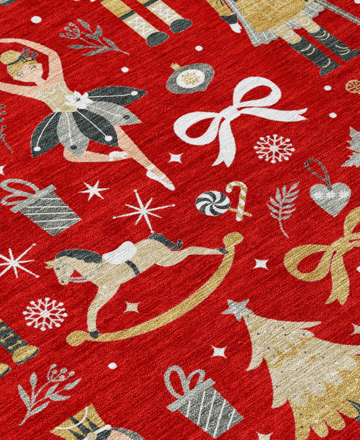 Addison Holiday Washable Indoor/outdoor Acn1827 2'6"x3'10" Area Rug In Red