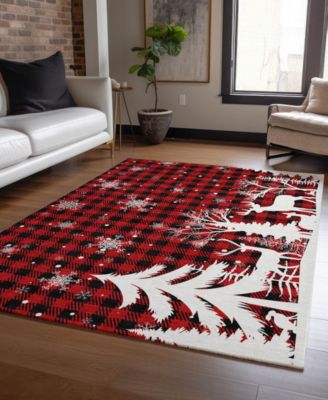 Holiday Washable Indoor/Outdoor ACN1824 5'x7'6" Area Rug
