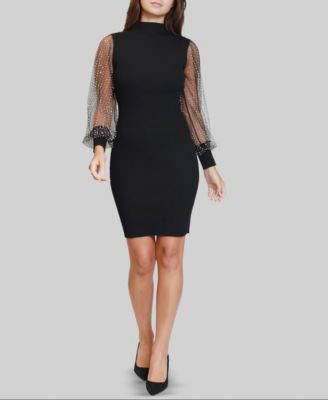 Dylan Ryan - Junior's Mock Neck Dress