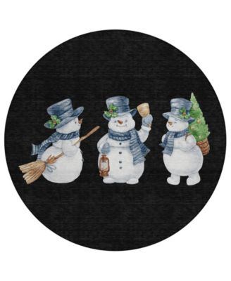 Addison - Holiday Washable Indoor/Outdoor ACN1826 Round Area Rug
