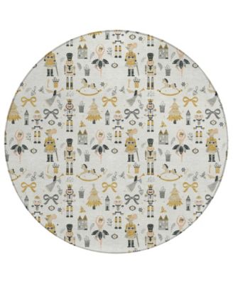 Addison - Holiday Washable Indoor/Outdoor ACN1827 Round Area Rug