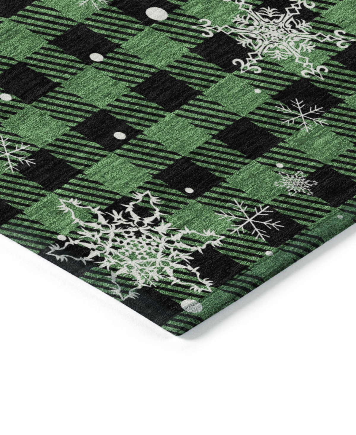Addison Holiday Washable Indoor/outdoor Acn1824 9'x12' Area Rug In Green