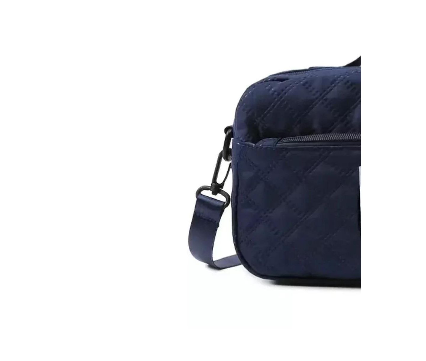 Женская сумка BATFOX Three-dimensional Diamond Patterned Small Square Tote, Casual Commuting Shoulder with Dry Wet Separation & Double-sided Pockets, цвет: Тёмный синий — фото 2