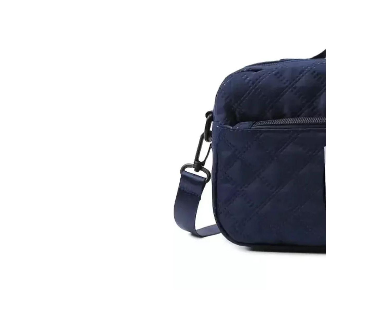 Three-dimensional Diamond Patterned Small Square Tote, Casual Commuting Shoulder Bag with Dry Wet Separation & Double-sided Pockets