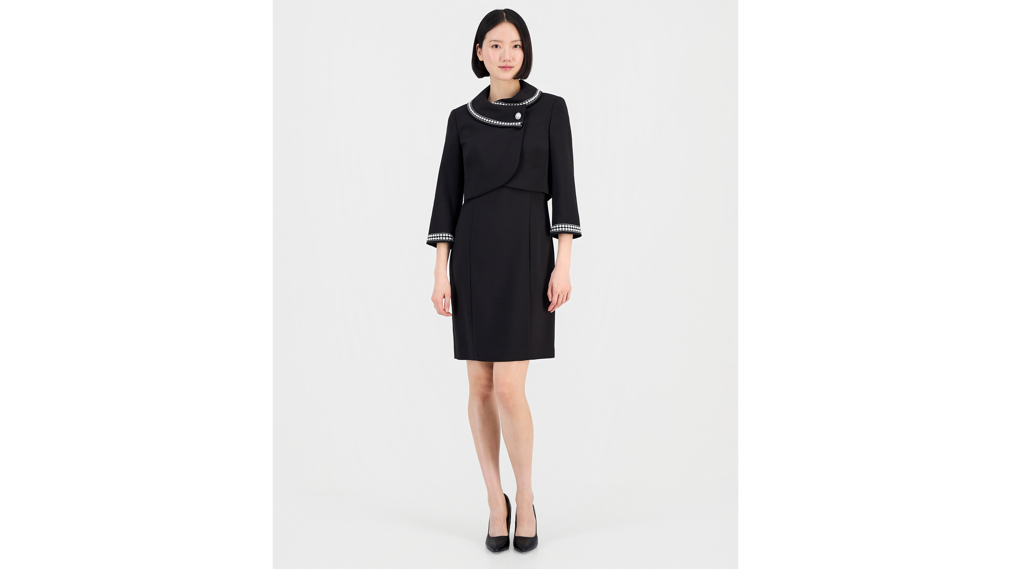 Tahari Asl Beaded Dress Suit Set