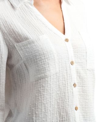 Women's Resort Collared Two Pocket Button Up Shirt