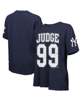Majestic - Women's Aaron Judge Navy New York Yankees Oversized Name Number T-Shirt