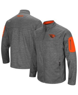 Colosseum - Men's Heathered Charcoal Oregon State Beavers Anchor Full-Zip Jacket