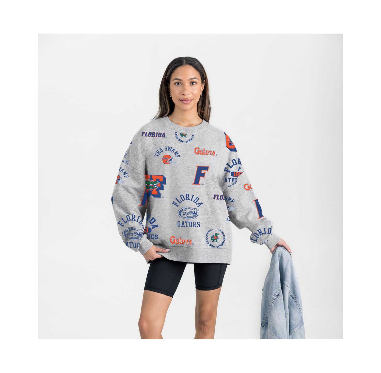 Women's Gray Florida Gators Always on Repeat Fleece Sweatshirt