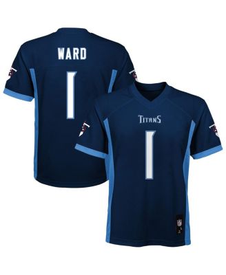 Outerstuff - Big Boys and Girls Cameron Ward Navy Tennessee Titans Replica Player Jersey