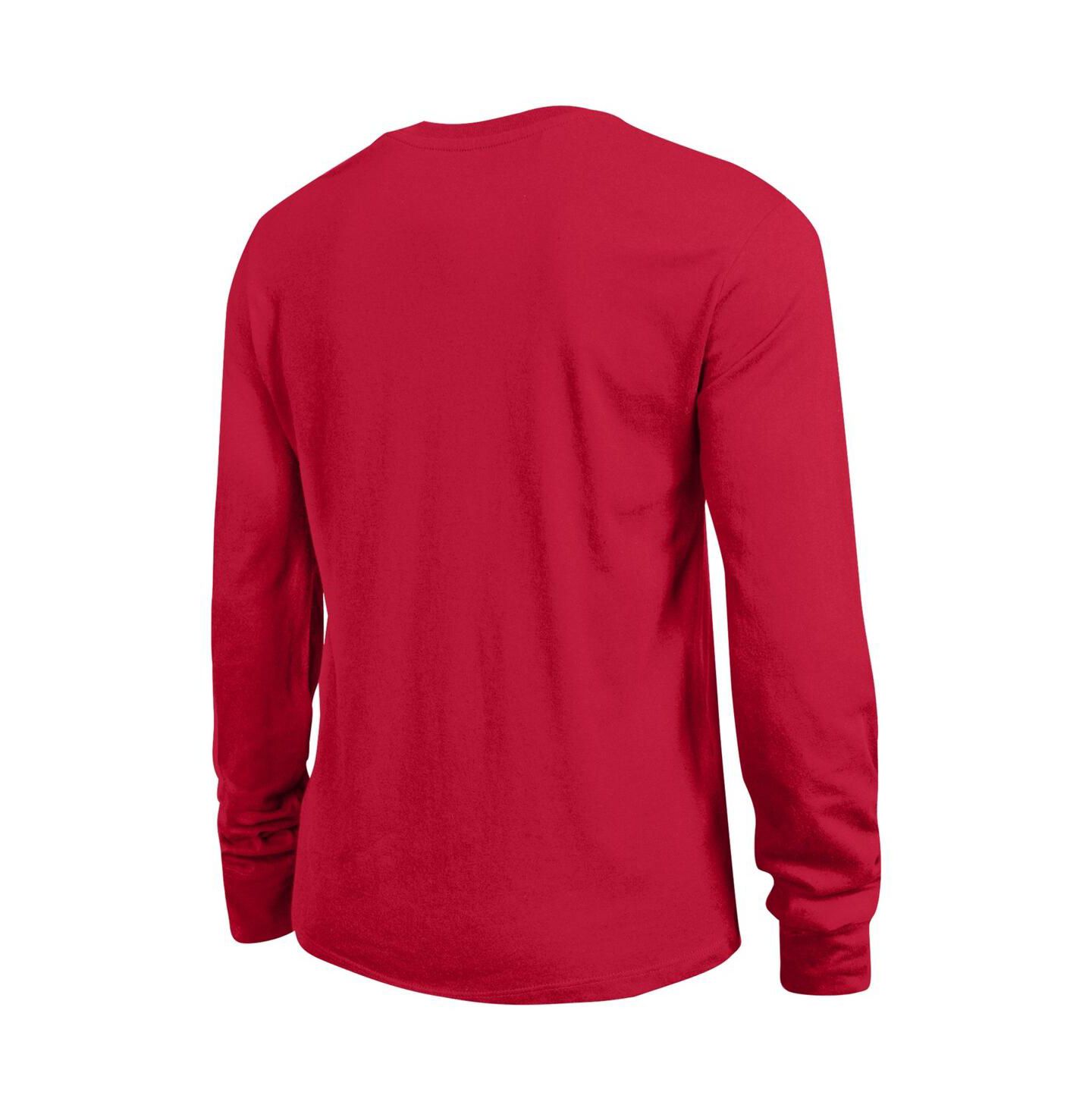 Женская футболка Champion Red Georgia Bulldogs Arch Over Logo Long Sleeve — фото 2