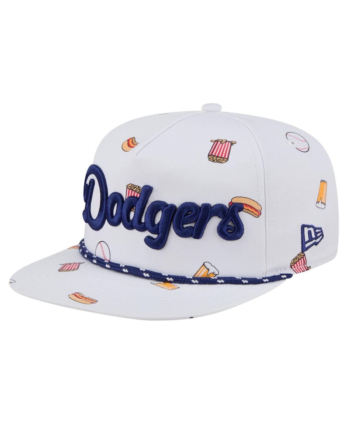 New Era Men's White Los Angeles Dodgers Team Cheer Rope 19twenty Adjustable Hat In White