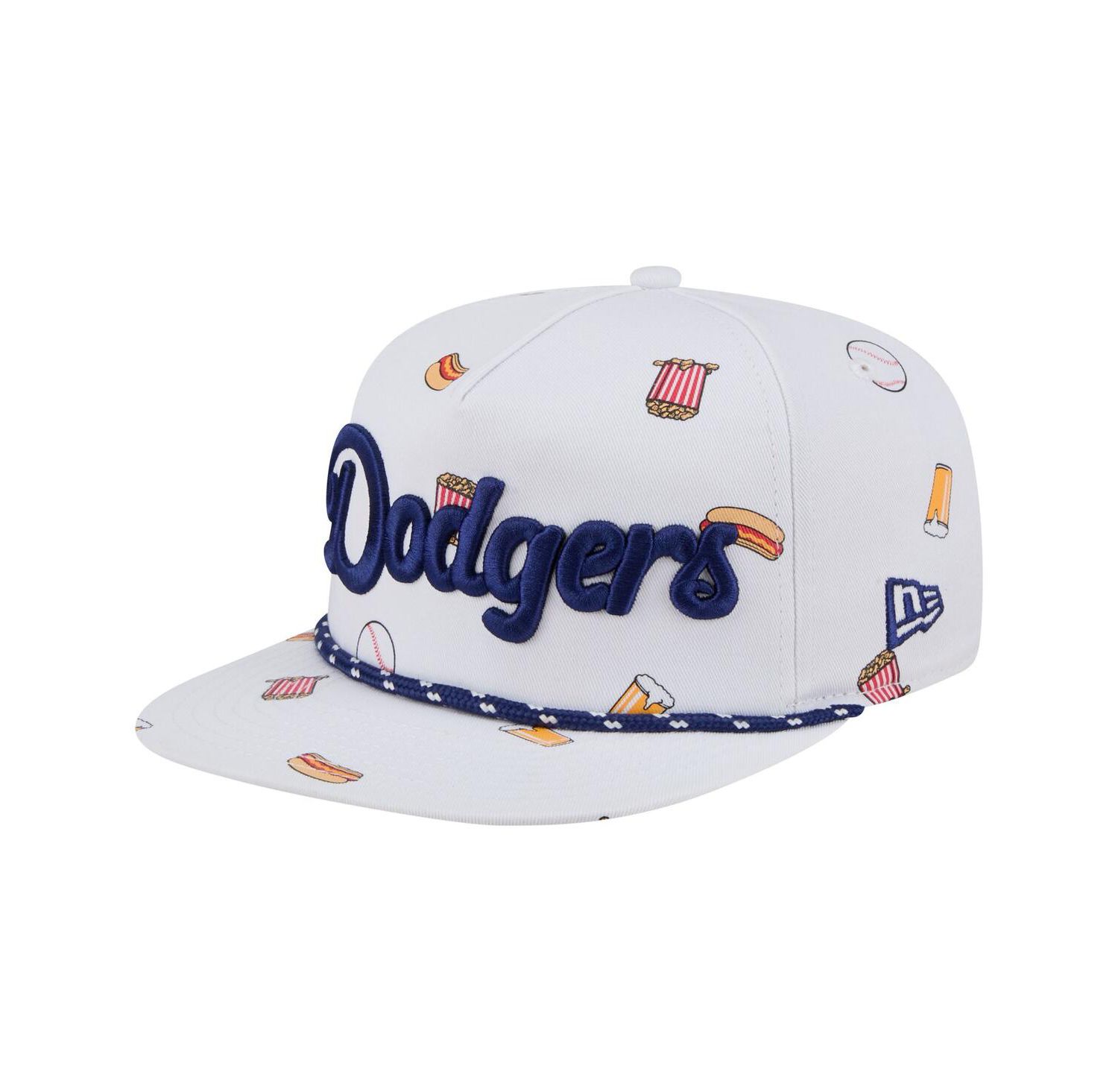 Men's White Los Angeles Dodgers Team Cheer Rope 19TWENTY Adjustable Hat
