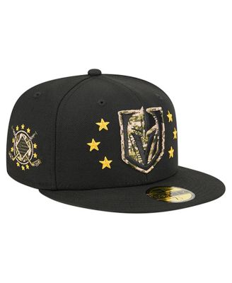 New Era - Men's Black Vegas Golden Knights Military Appreciation Digital Camo Stars 59FIFTY Fitted Hat
