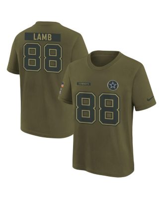Nike - Big Boys and Girls CeeDee Lamb Olive Dallas Cowboys 2025 Salute to Service Name Number T-shirt
