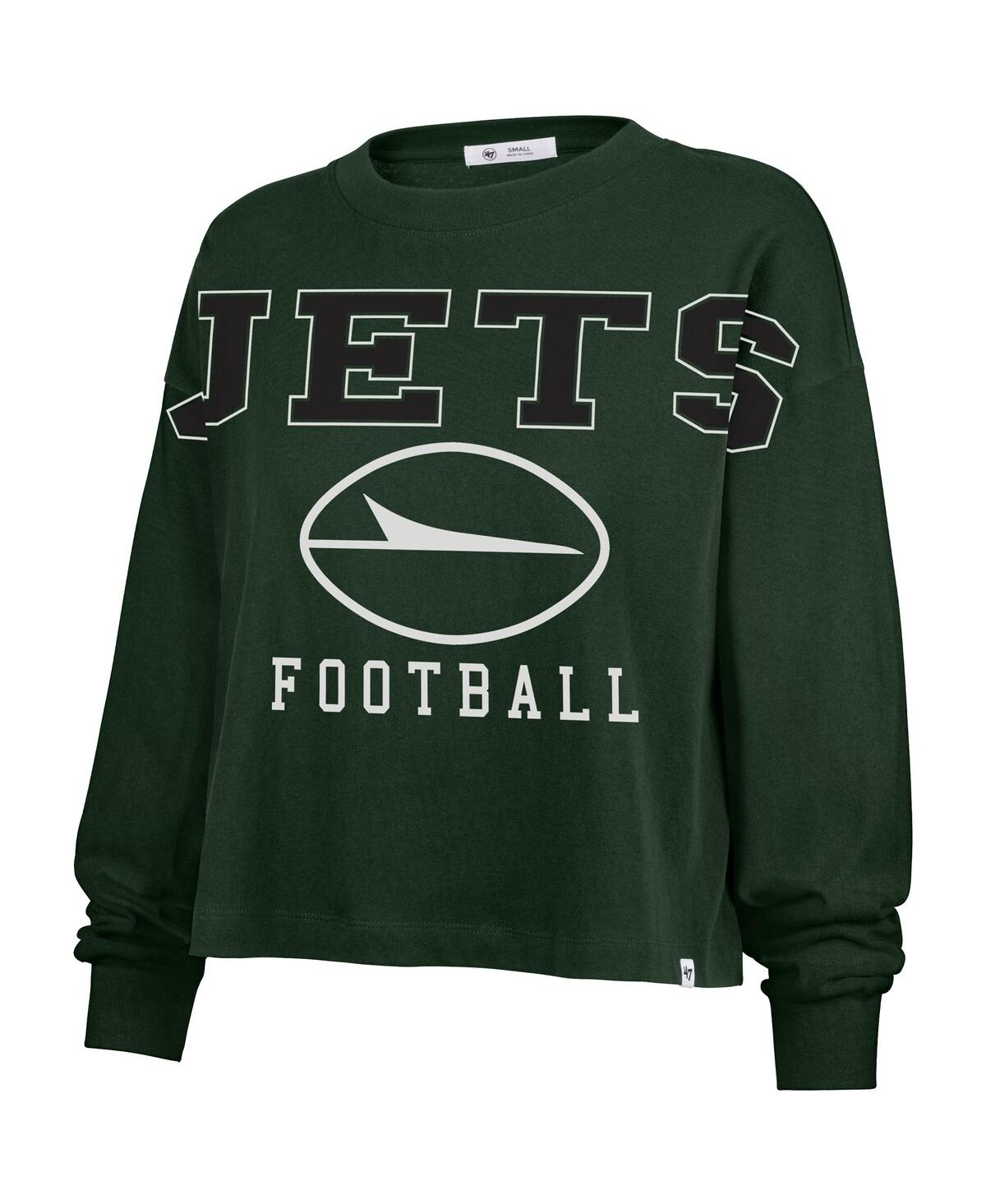 '47 Brand Women's Green New York Jets Outreach City Oversized Long Sleeve T-Shirt