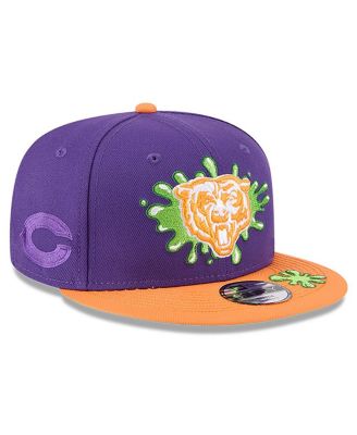 New Era - Big Boys and Girls Purple/Orange Chicago Bears Nickelodeon Slime 9FIFTY Snapback Hat