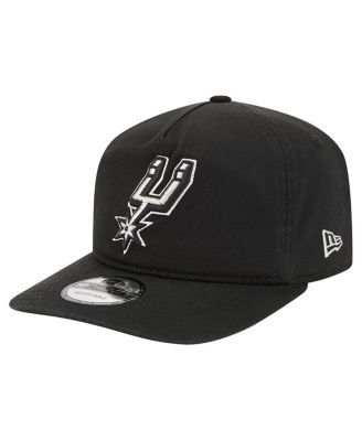 New Era - Men's Black San Antonio Spurs Cotton 19TWENTY Adjustable Hat