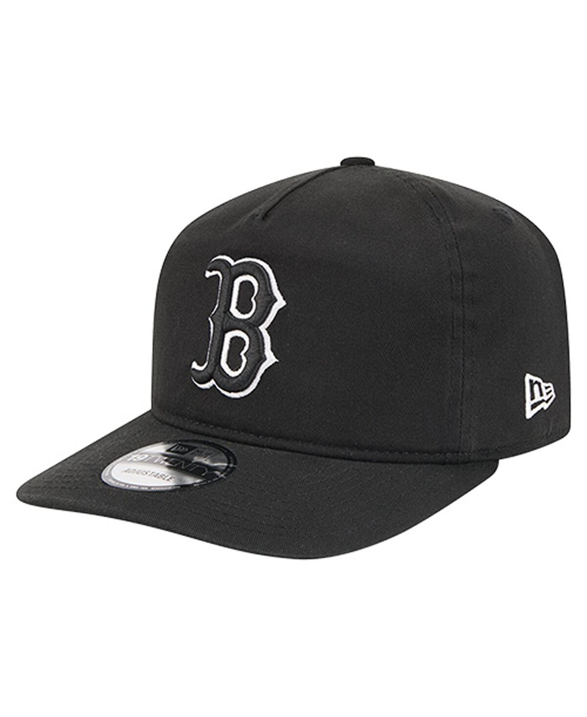 New Era Men's Black/white Boston Red Sox 19twenty Adjustable Hat In Blue