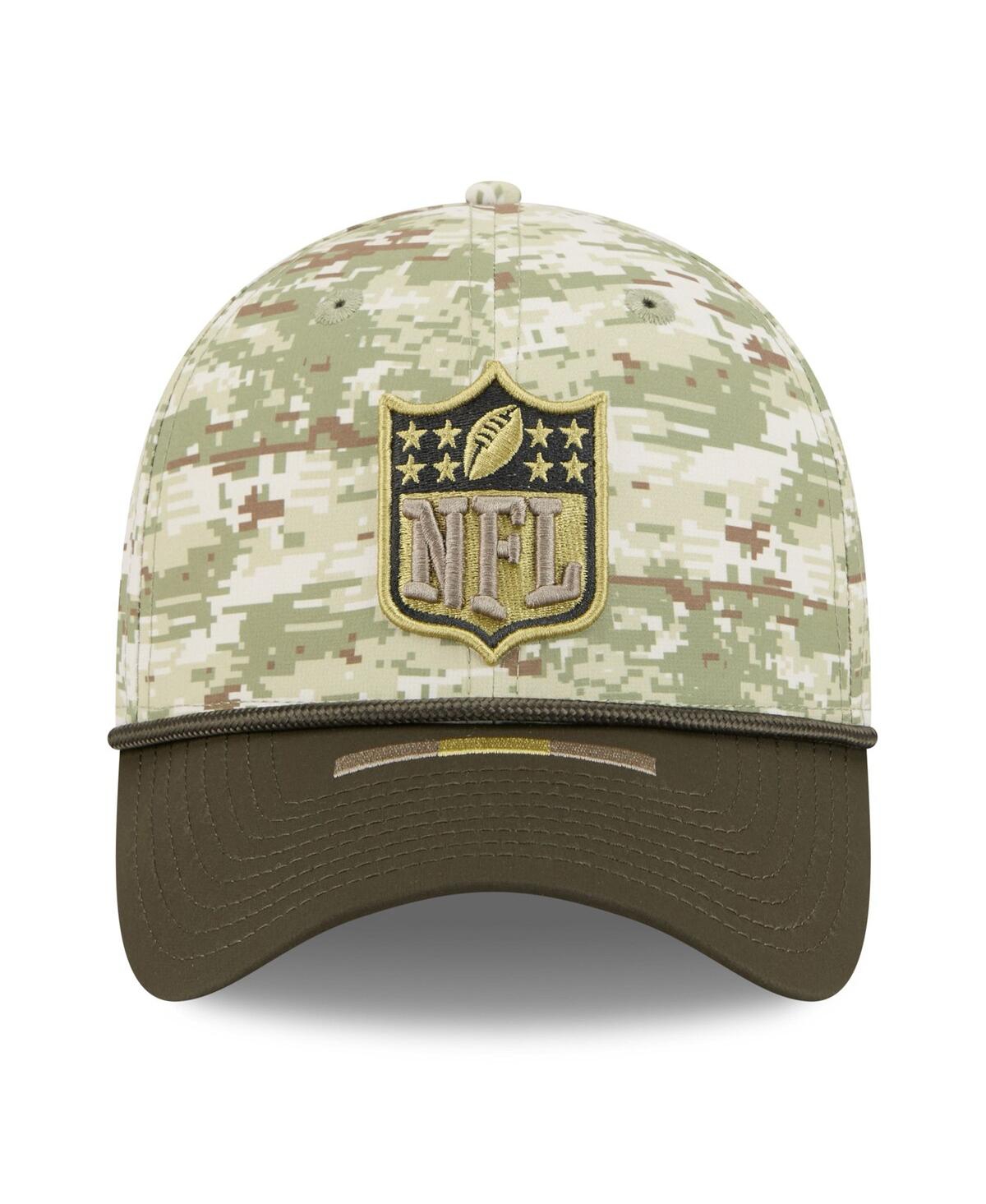 New Era Men's Camo/Dark Green Nfl 2025 Salute to Service 39THIRTY Flex Hat