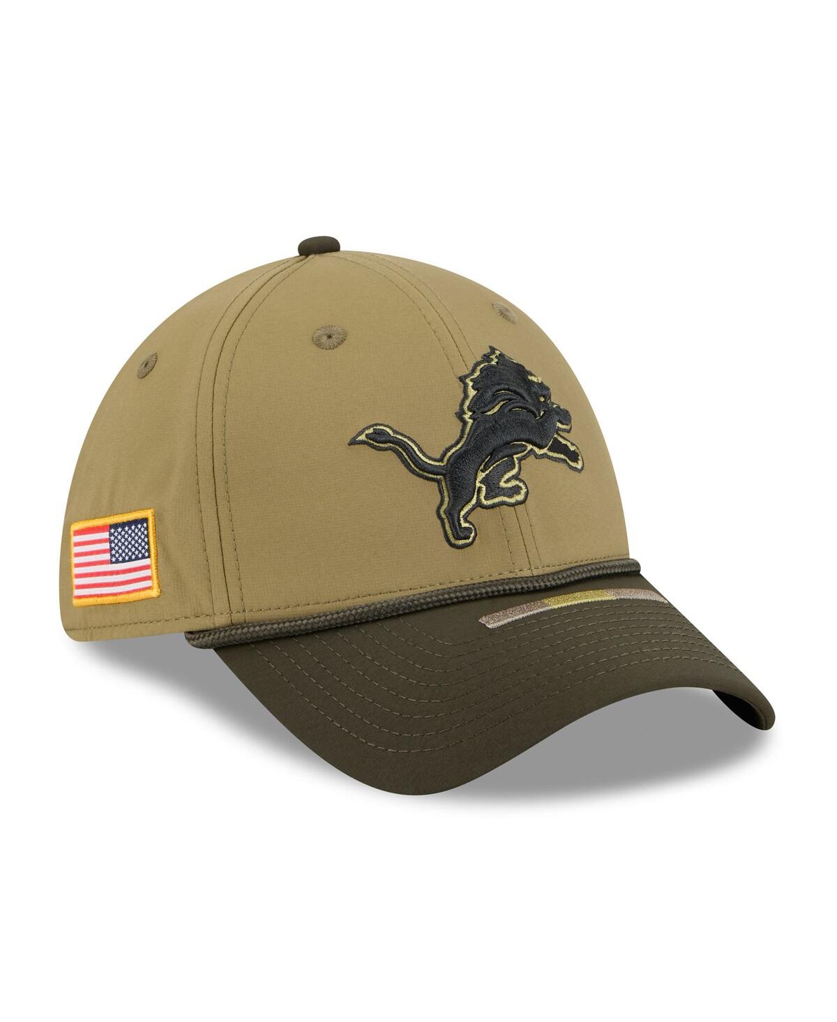 New Era Men's Green/Dark Green Detroit Lions 2025 Salute to Service 39THIRTY Flex Hat