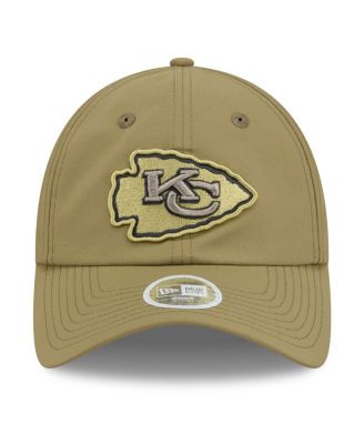 Women's Green Kansas City Chiefs 2025 Salute to Service Pony Tail Adjustable Hat