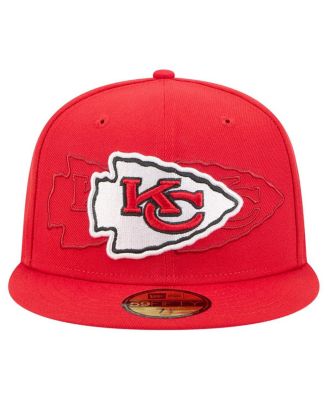 Men's&nbsp;Red Kansas City Chiefs Tri-Hit 59FIFTY Fitted Hat