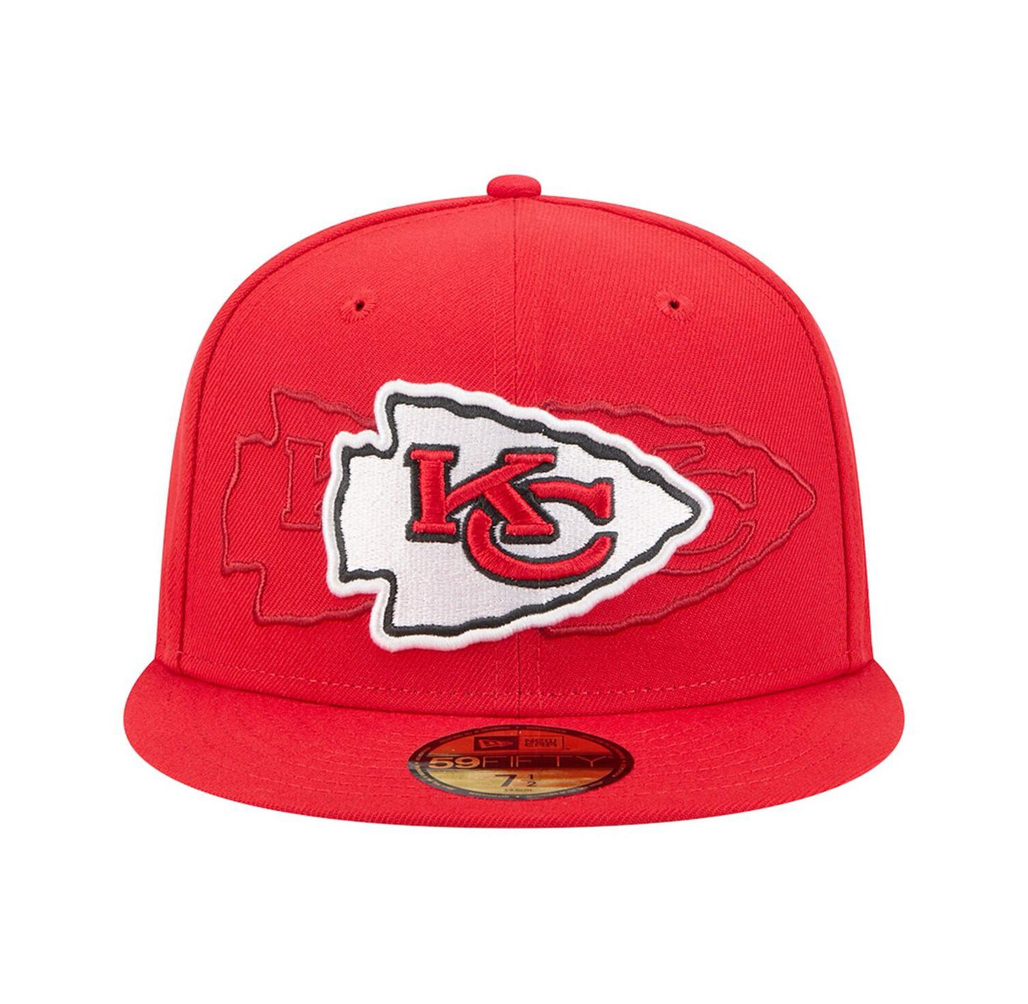 Men's Red Kansas City Chiefs Tri-Hit 59FIFTY Fitted Hat
